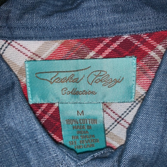 Flannel and Denim Button Down - Picture 3 of 3